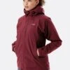 Rab Downpour Eco Jacket Womens Deep Heather.