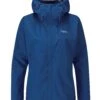 Rab Downpour Eco Jacket Womens Patriot Blue.