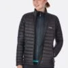 Rab Microlight Jacket Womens Black/Seagrass