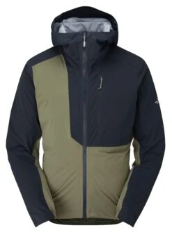 Rab Men's Cinder Kinetic Waterproof Jacket - Khaki Beluga