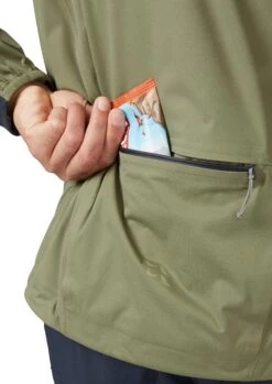 Rab Men's Cinder Kinetic Waterproof Jacket - Khaki Beluga -Rab Sales Store ti APJVP4AL0178 h