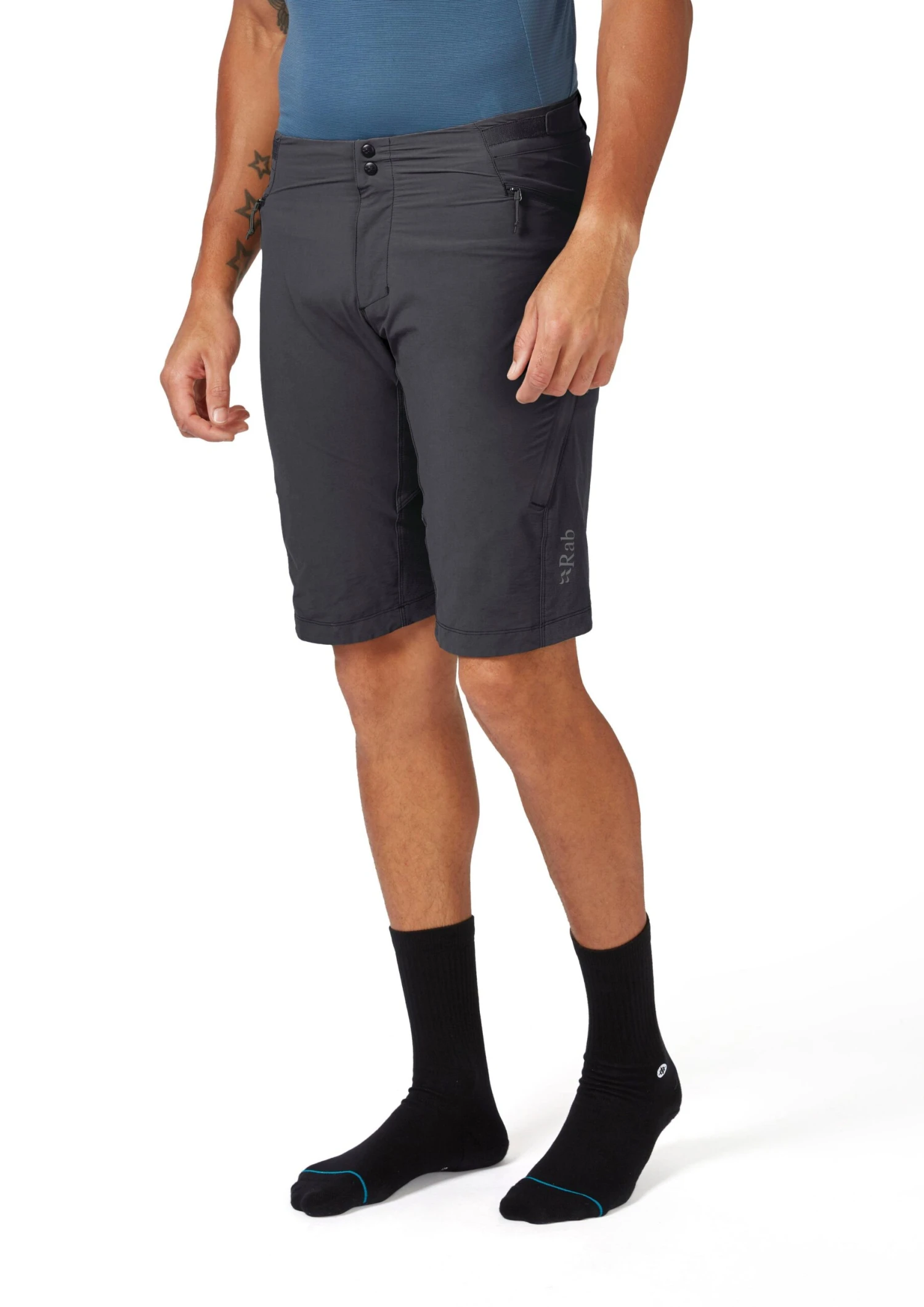 Rab Men's Cinder Crank Shorts - Anthracite 2 Rab Men's Cinder Crank Shorts - Anthracite - Image 2