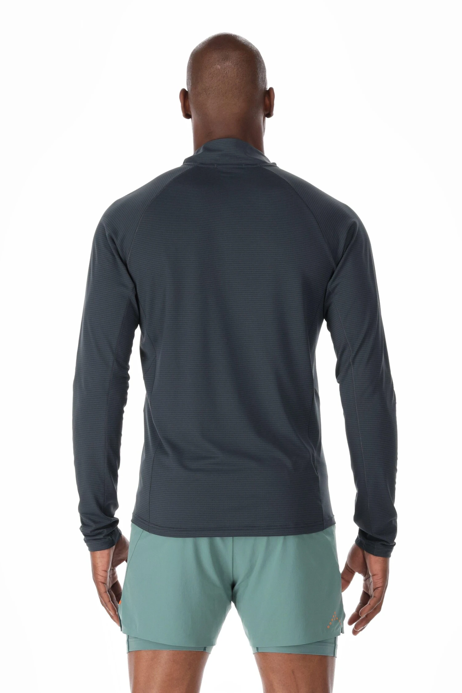 Rab Men's Sonic Long Sleeve Zip - Beluga 4 Rab Men's Sonic Long Sleeve Zip - Beluga - Image 4