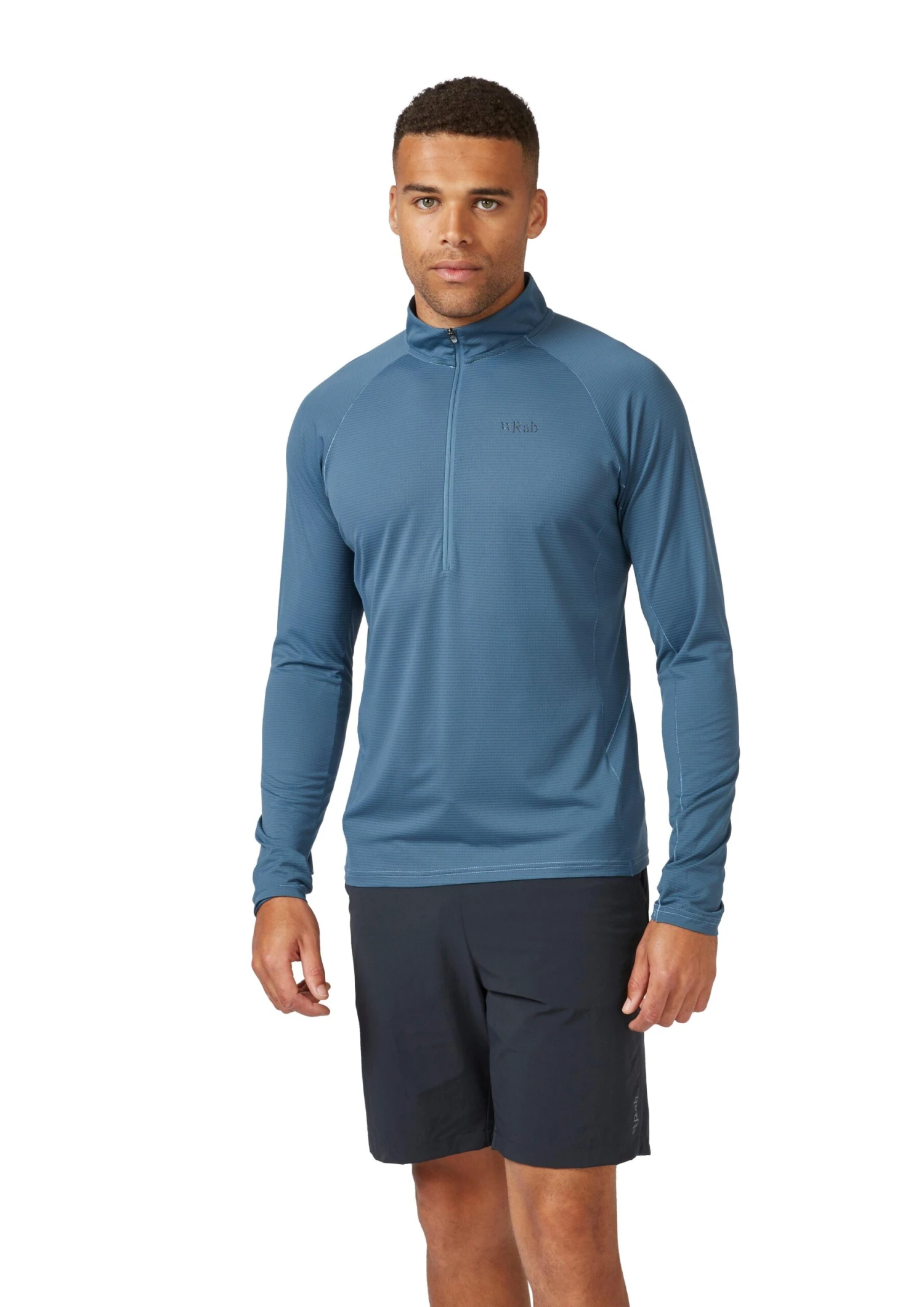 Rab Men's Sonic Long Sleeve Zip - Orion Blue 3 Rab Men's Sonic Long Sleeve Zip - Orion Blue - Image 3