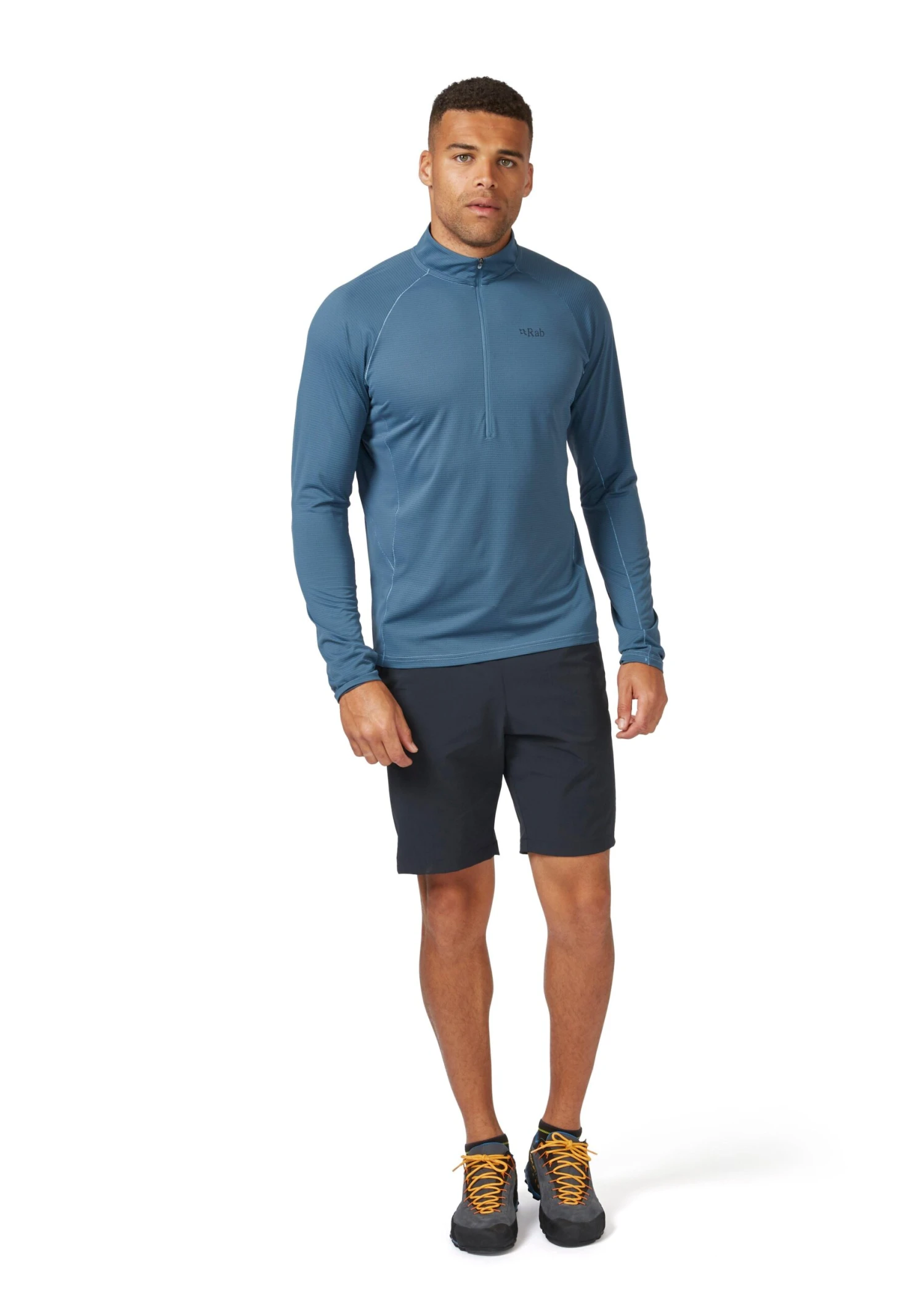 Rab Men's Sonic Long Sleeve Zip - Orion Blue 5 Rab Men's Sonic Long Sleeve Zip - Orion Blue - Image 5
