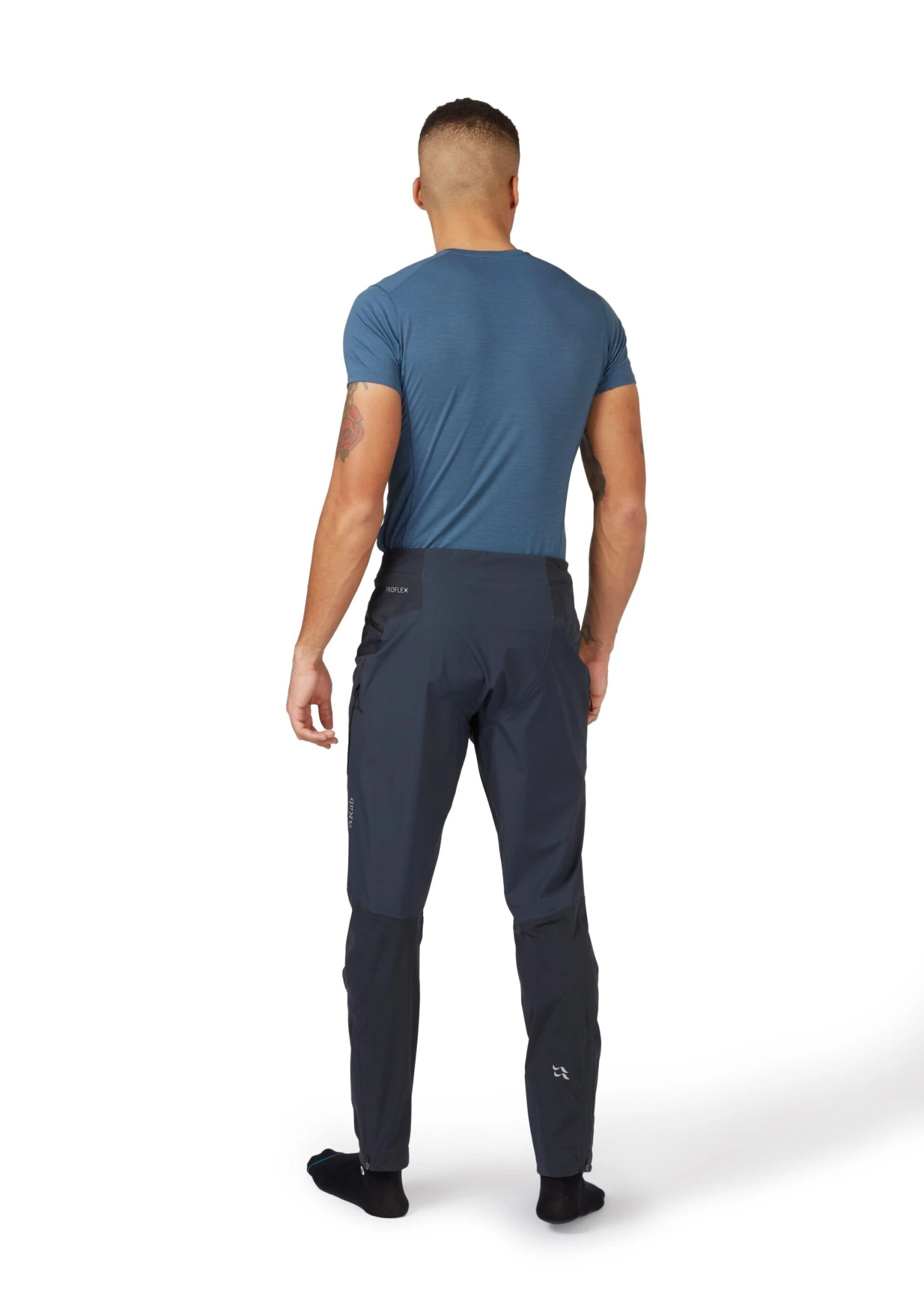 Rab Men's Cinder Kinetic Waterproof Pants - Beluga 4 Rab Men's Cinder Kinetic Waterproof Pants - Beluga - Image 4