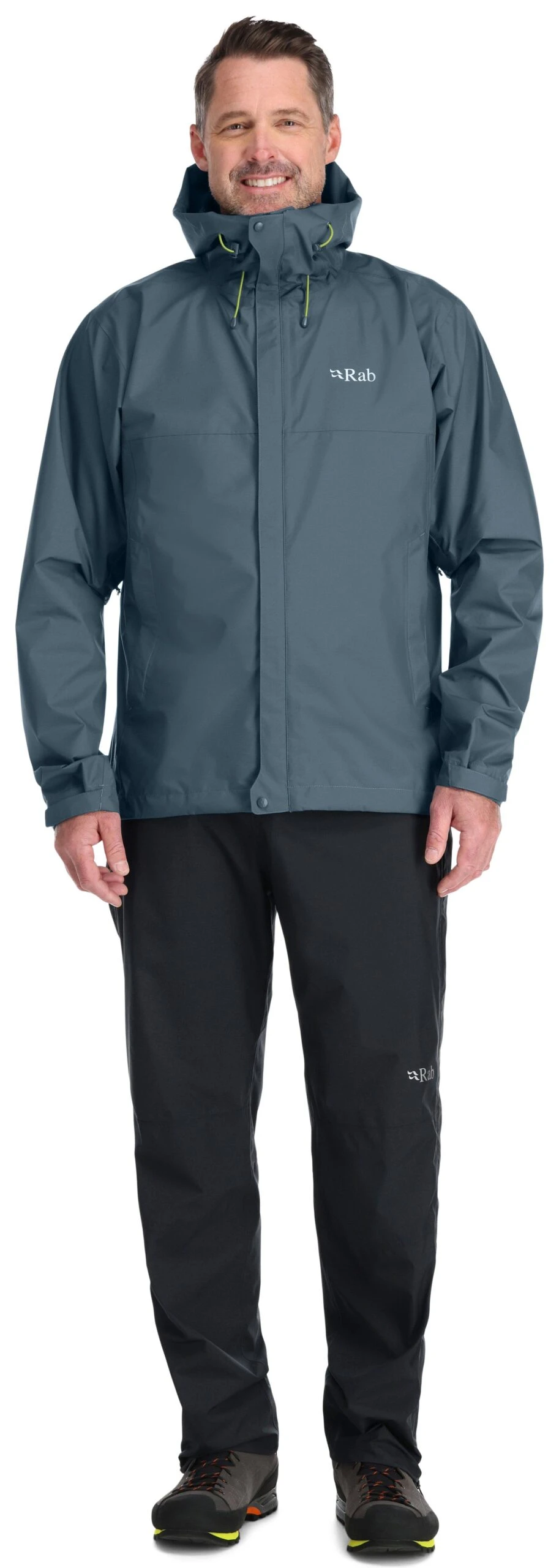 Rab Men's Downpour Eco Jacket - Orion Blue 4 Rab Men's Downpour Eco Jacket - Orion Blue - Image 4