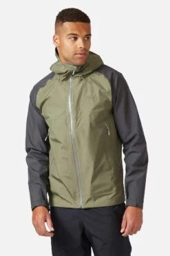 Rab Men's Namache Paclite Jacket - Graphene/Light Kahki