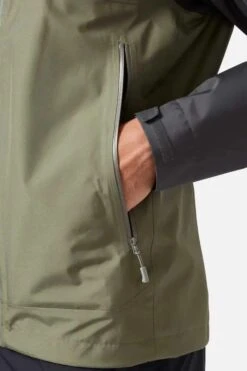 Rab Men's Namache Paclite Jacket - Graphene/Light Kahki -Rab Sales Store ti APWPL8TI1276 d