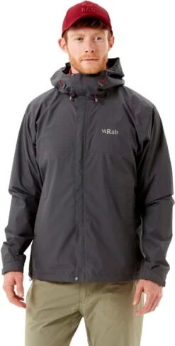 Rab Men's Downpour Plus 2.0 Waterproof Jacket - Graphene 13 Rab Men's Downpour Plus 2.0 Waterproof Jacket - Graphene -Rab Sales Store ti APWPL8TI1277 c